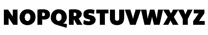 Ad Gothic Variable Heavy Font UPPERCASE