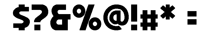 Ad Gothic Variable Regular Font OTHER CHARS