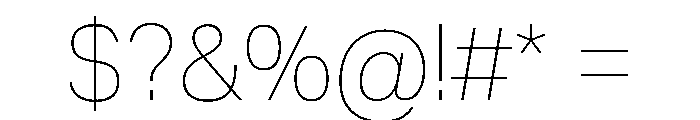 Adapt Variable Extra Light Font OTHER CHARS