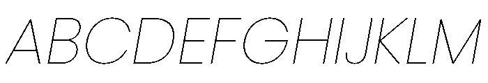 Adapt Variable Thin Italic Font UPPERCASE