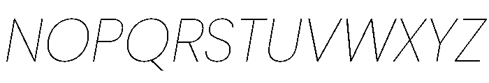 Adapt Variable Thin Italic Font UPPERCASE