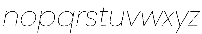 Adapt Variable Thin Italic Font LOWERCASE