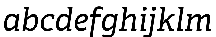 Adelle Condensed Italic Font LOWERCASE