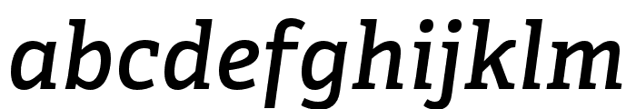 Adelle Condensed SemiBold Italic Font LOWERCASE