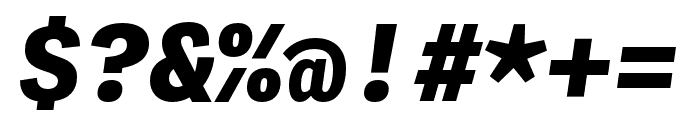 Adelle Mono Flex Extrabold Italic Font OTHER CHARS