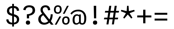 Adelle Mono Flex Regular Font OTHER CHARS