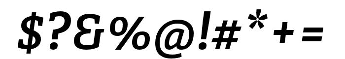 Adelle PE SemiBold Italic Font OTHER CHARS