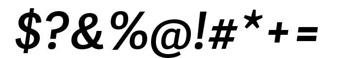 Adelle Sans Cnd SemiBold Italic Font OTHER CHARS