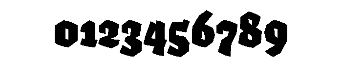 Adhesive Nr Eight Bold Italic Font OTHER CHARS