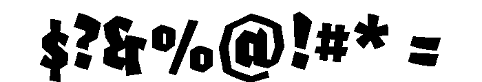 Adhesive Nr Eight Bold Italic Font OTHER CHARS