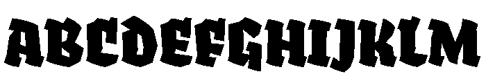 Adhesive Nr Eight Bold Italic Font UPPERCASE