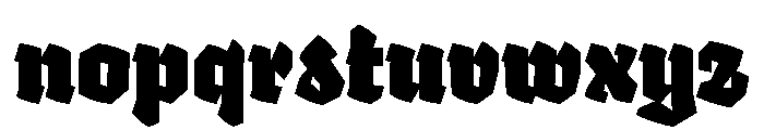 Adhesive Nr Eight Bold Italic Font LOWERCASE