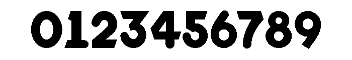 Adhesive Nr Eight Bold Font OTHER CHARS