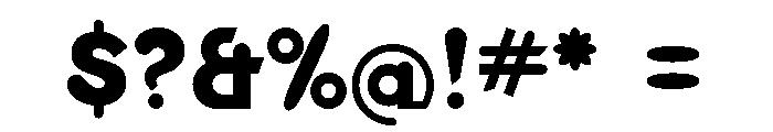Adhesive Nr Eight Bold Font OTHER CHARS