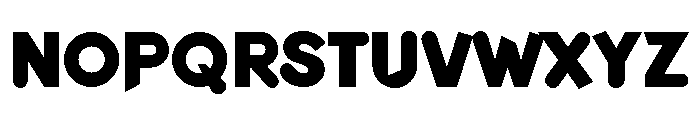 Adhesive Nr Eight Bold Font UPPERCASE