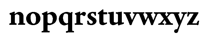 Adobe Aldine Bold Font LOWERCASE