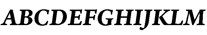Adobe Aldine Caption Bold Italic Font UPPERCASE