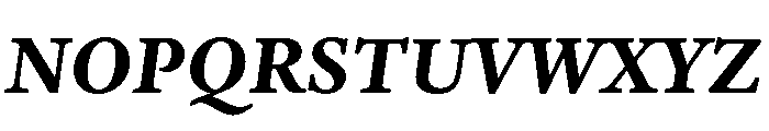 Adobe Aldine Caption Bold Italic Font UPPERCASE