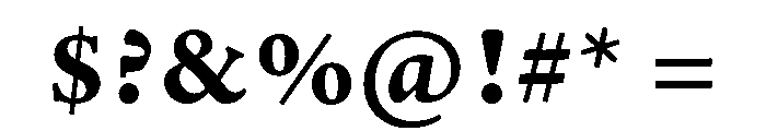 Adobe Aldine Caption Bold Font OTHER CHARS