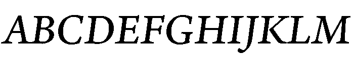 Adobe Aldine Caption Italic Font UPPERCASE