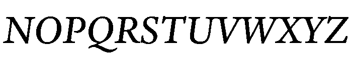 Adobe Aldine Caption Italic Font UPPERCASE