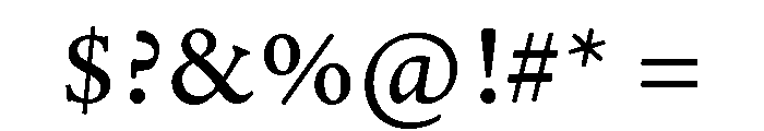 Adobe Aldine Caption Regular Font OTHER CHARS