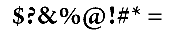 Adobe Aldine Caption SemiBold Font OTHER CHARS