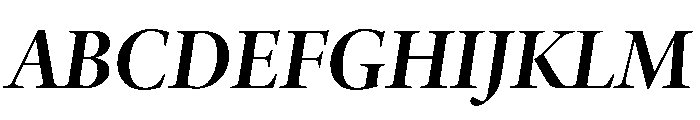Adobe Aldine Display Bold Italic Font UPPERCASE