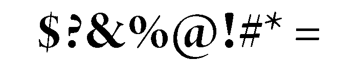 Adobe Aldine Display Bold Font OTHER CHARS