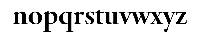 Adobe Aldine Display Bold Font LOWERCASE