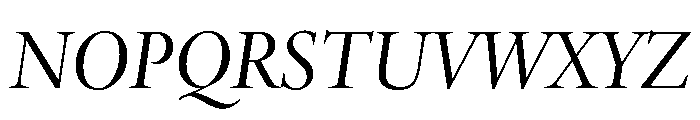 Adobe Aldine Display Italic Font UPPERCASE