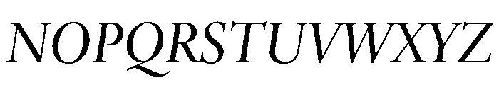 Adobe Aldine Display Medium Italic Font UPPERCASE