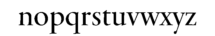 Adobe Aldine Display Medium Font LOWERCASE
