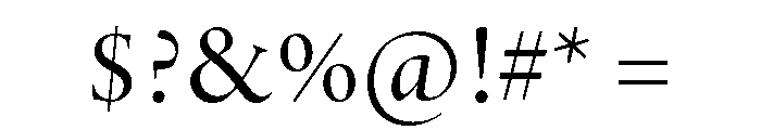 Adobe Aldine Display Regular Font OTHER CHARS