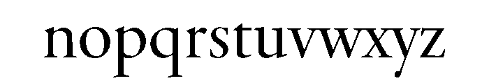 Adobe Aldine Display Regular Font LOWERCASE