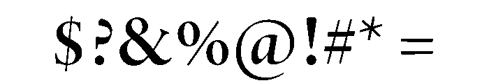 Adobe Aldine Display SemiBold Font OTHER CHARS