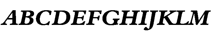 Adobe Aldine Extra Bold Italic Font UPPERCASE