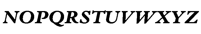 Adobe Aldine Extra Bold Italic Font UPPERCASE