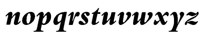Adobe Aldine Extra Bold Italic Font LOWERCASE