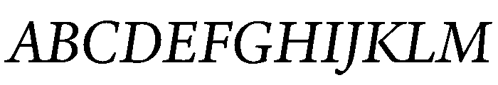 Adobe Aldine Italic Font UPPERCASE