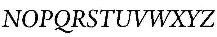Adobe Aldine Italic Font UPPERCASE
