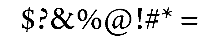 Adobe Aldine Medium Font OTHER CHARS