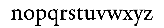 Adobe Aldine Regular Font LOWERCASE
