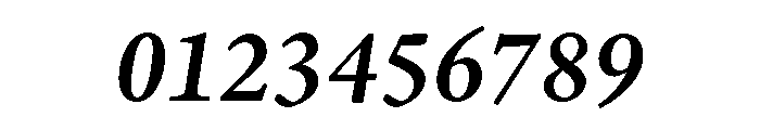 Adobe Aldine SemiBold Italic Font OTHER CHARS