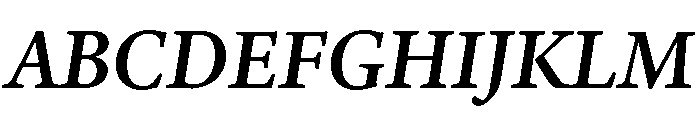 Adobe Aldine SemiBold Italic Font UPPERCASE