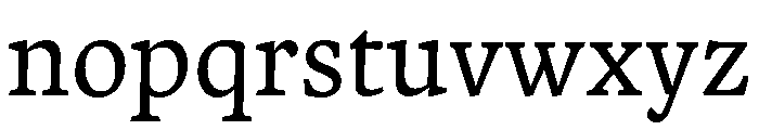 Adobe Aldine Variable Light Font LOWERCASE