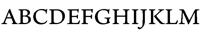 Adobe Aldine Variable Medium Font UPPERCASE