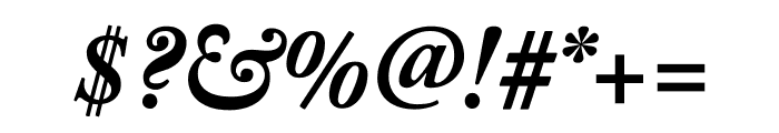 Adobe Caslon Pro Bold Italic Font OTHER CHARS