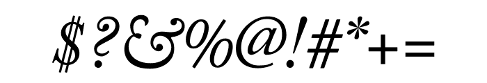 Adobe Caslon Pro Italic Font OTHER CHARS