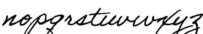 Adobe Handwriting Frank Font LOWERCASE